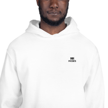 Load image into Gallery viewer, Moses Merchandise Unisex Hoodie ''Ouroboros'' White